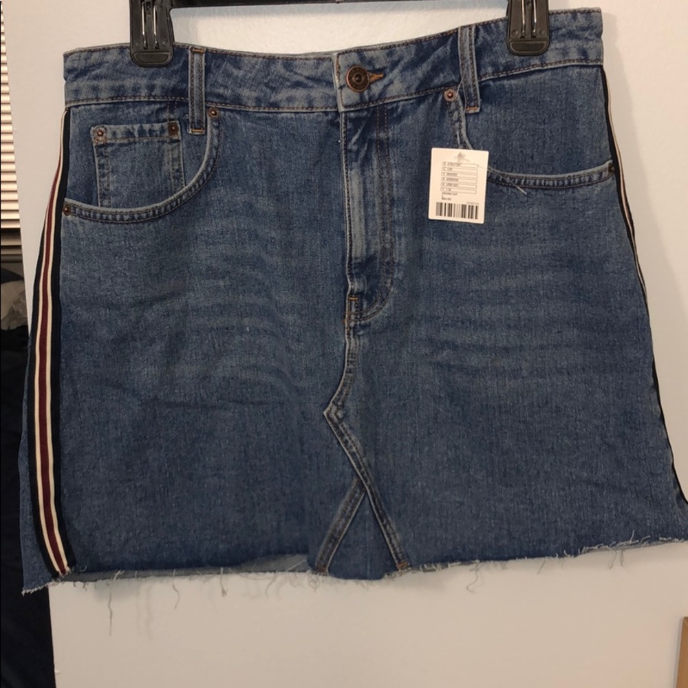 BDG Urban Outfitters denim skirt with stripes
